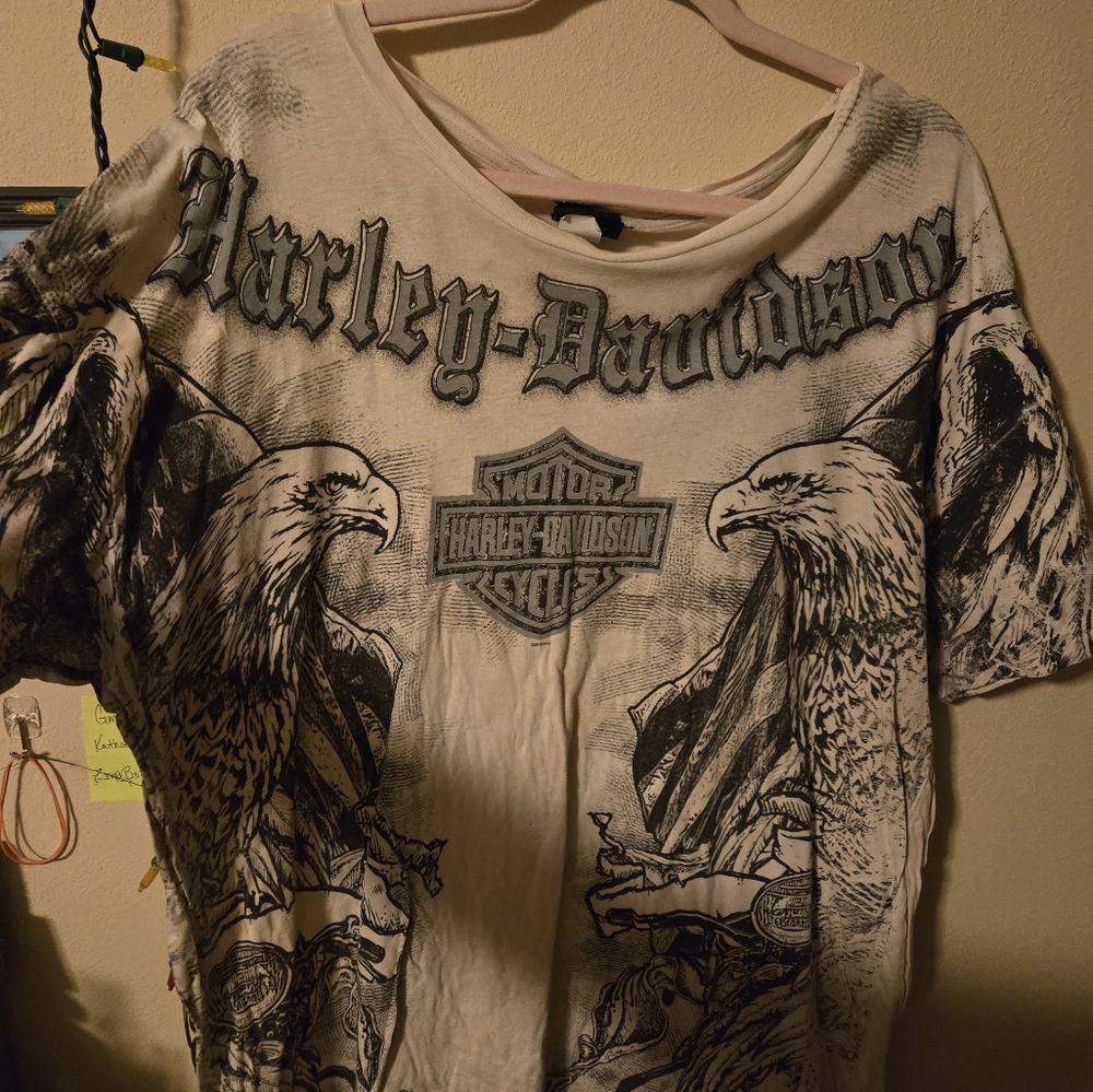 Harley-Davidson White Graphic Tee